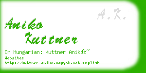 aniko kuttner business card